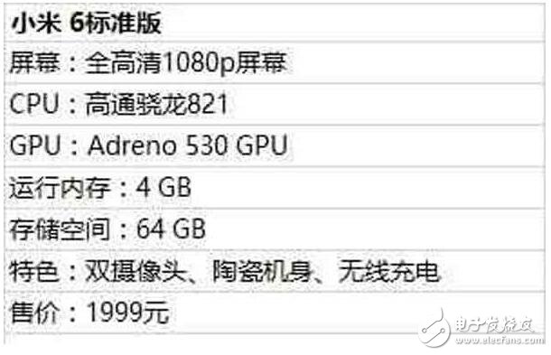 小米6標(biāo)準(zhǔn)版、小米6高配版、小米6Plus、小米6Plus頂配版四款齊發(fā)！小米6防水，支持無線充電？