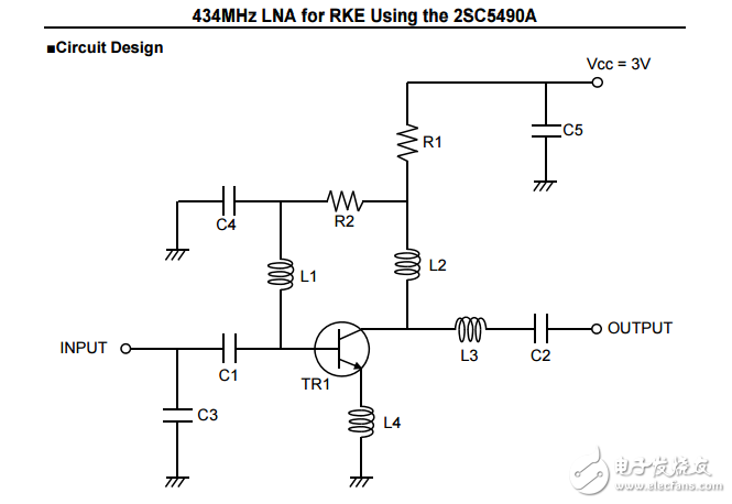 434mhz LNA RKE使用2sc5490a的應(yīng)用筆記