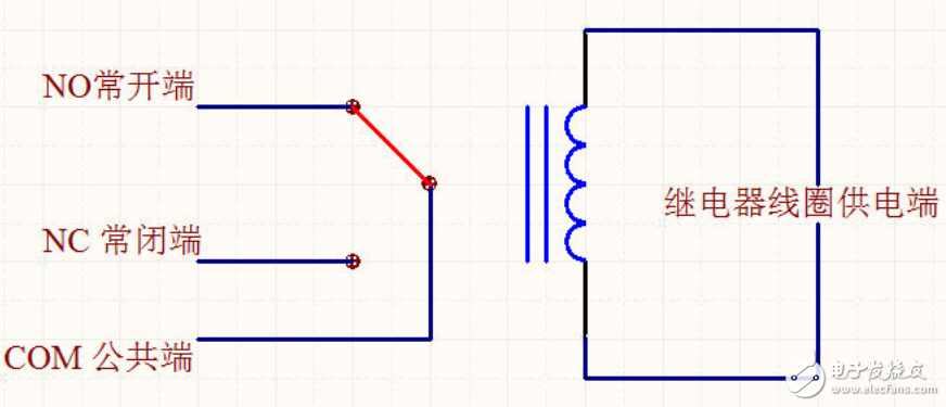繼電器線圈接線圖