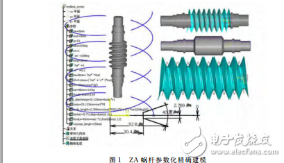 ZA蝸輪蝸桿的主動參數(shù)化精確3D數(shù)模設(shè)計