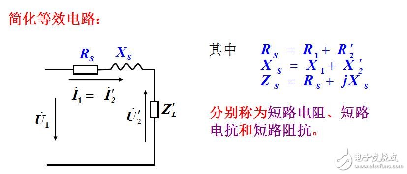 變壓器的等效電路及相量圖