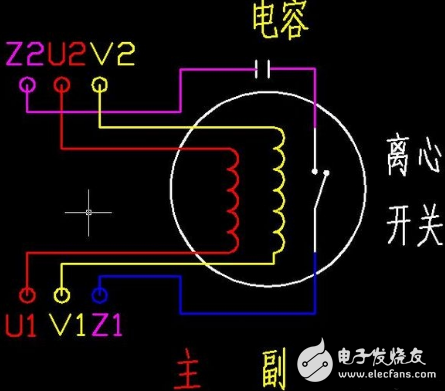 單相電機的電容接線方法圖解