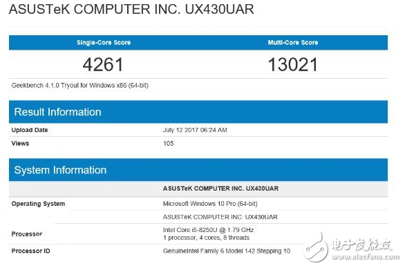 第八代酷睿即將發布 第八代i5-8250U跑分曝光：性能接近上一代i7