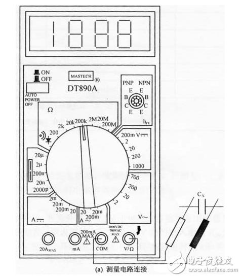 數字萬用表測試電容好壞方法_數字萬用表測電壓方法