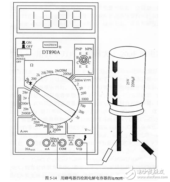 數字萬用表測試電容好壞方法_數字萬用表測電壓方法