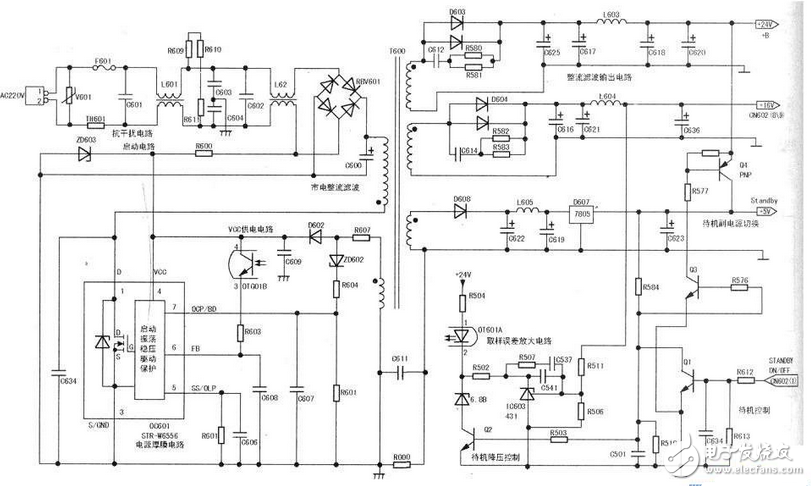 STR6709A開關電源原理分析與故障排除