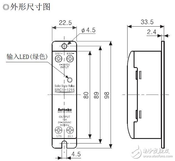 SRC1系列散熱片的型號說明