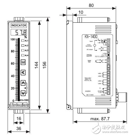 KN-1000B系列的指示器特點(diǎn)及型號(hào)說明