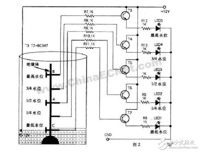 cd4011水位控制器原理