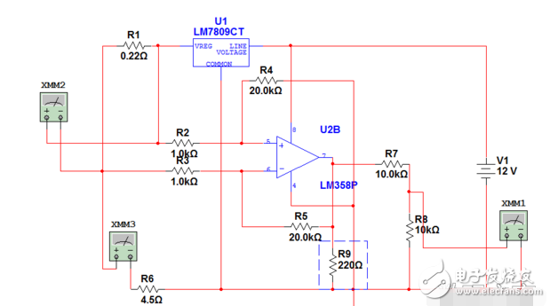 lm358電流采樣電路