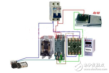 中間繼電器的組成結構及實物接線圖