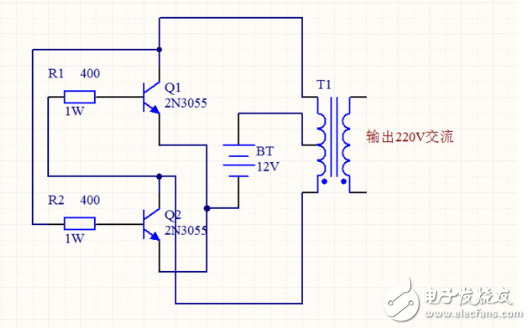 自制升壓器12v升220v