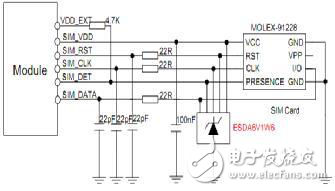 希姆通SIM868的參考設計接口的靜電防護解析