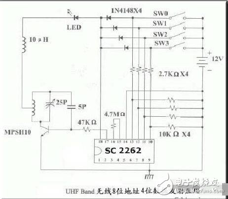 PT2262/PT2272管腳說明和引腳圖