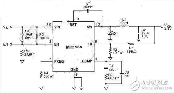 降壓轉換器MP1584和BUCK電路