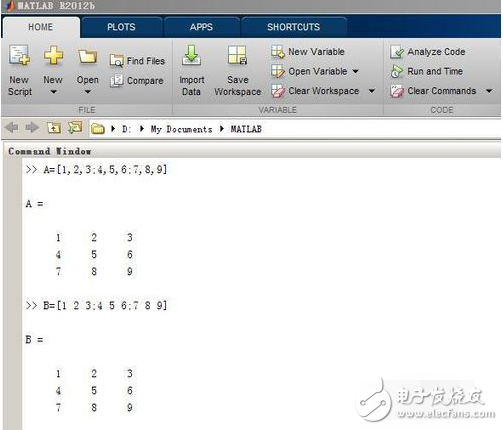 matlab輸入矩陣的格式的方法步驟