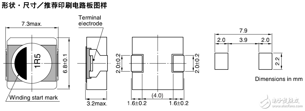 汽車導航系統之PLF7030 SMD電感器的特點和電氣特性