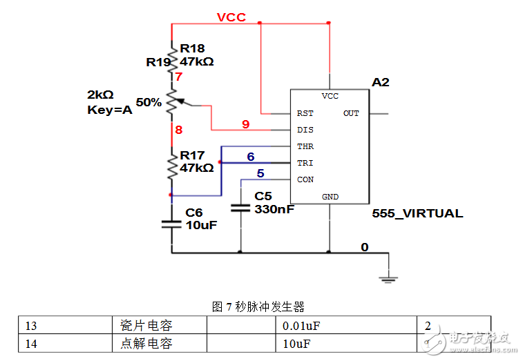 怎么利用555定時器產生1hz脈沖的方波發生器