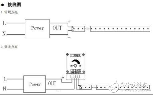 led燈帶怎么接線_led燈帶安裝接線圖解