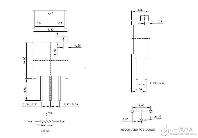 電位器3266和3296區別主要在哪里_3266/3296電位器參數