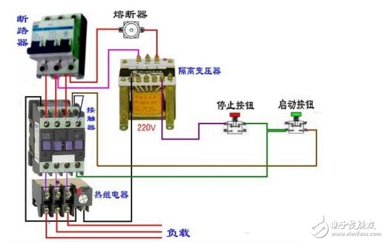 熱過載繼電器配合接觸器怎么接線