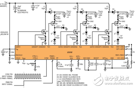 基于LT3797三通道LED驅動器的設計與實現