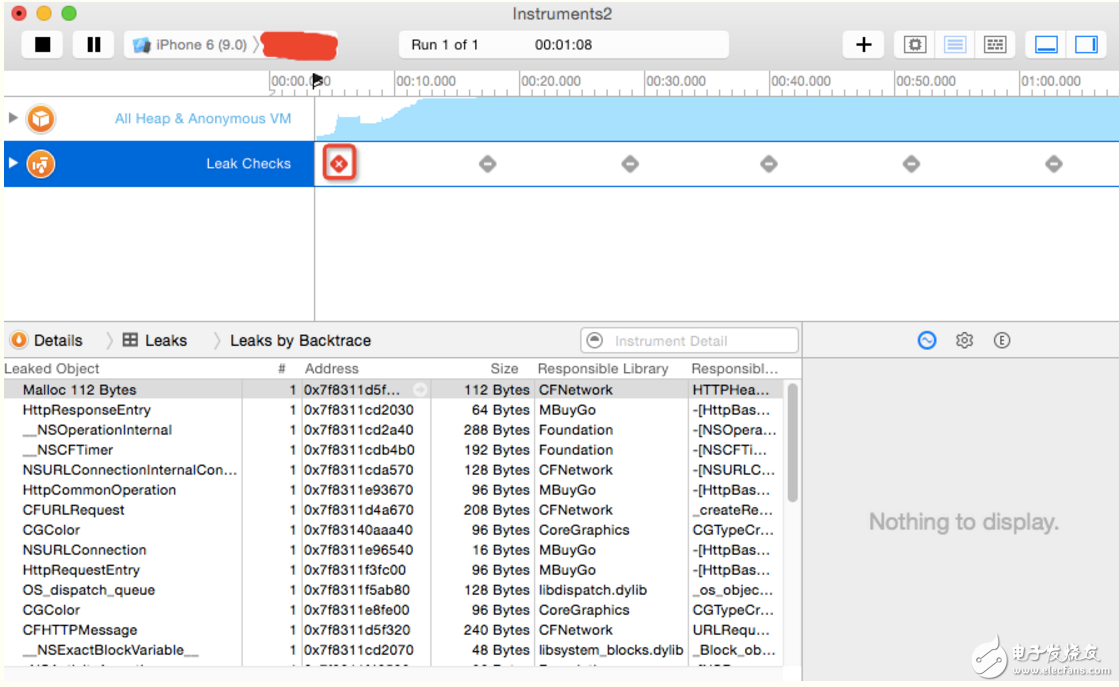 使用Xcode7的Instruments檢測解決iOS內存泄露