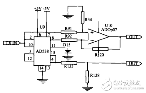 多點(diǎn)熱電偶精密測試電路_基于CD4051的多點(diǎn)熱電偶轉(zhuǎn)換電路_基于ADOP07的熱電偶的放大電路