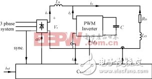 圖5采用并聯(lián)聯(lián)結的直流有源電力濾波器