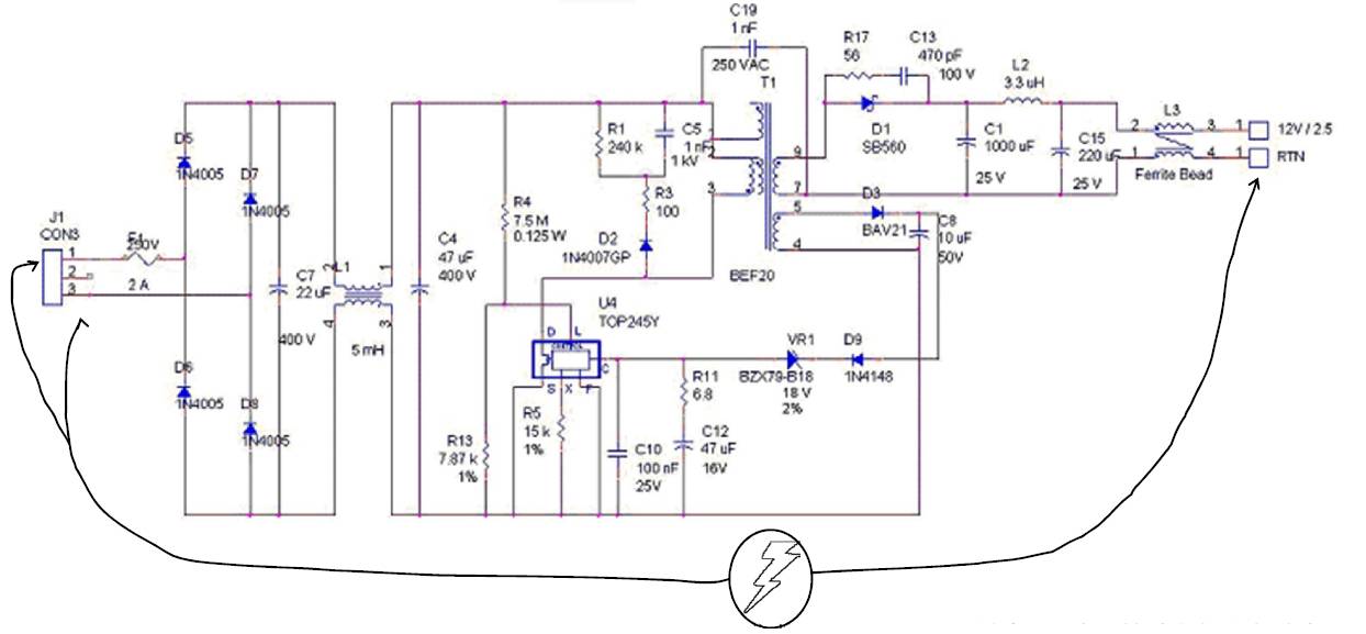 關于開關電源之雷擊浪涌的圖文詳解