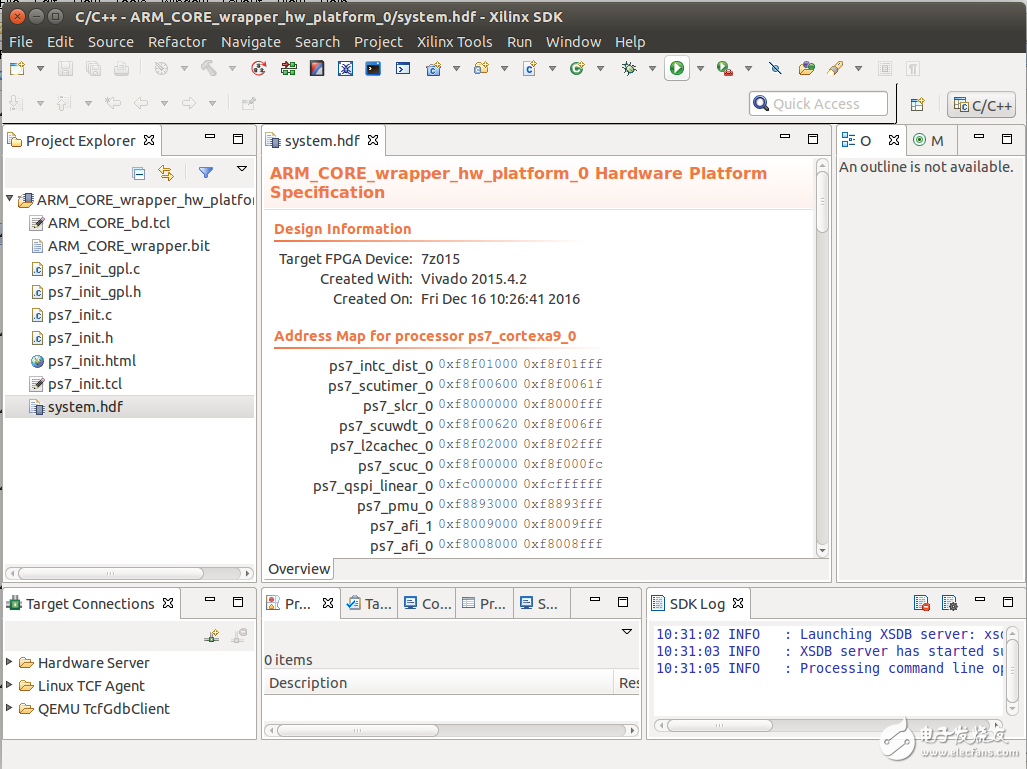 Zynq 7015 linux跑起來(lái)之導(dǎo)入SDK生成FSBL步驟教程