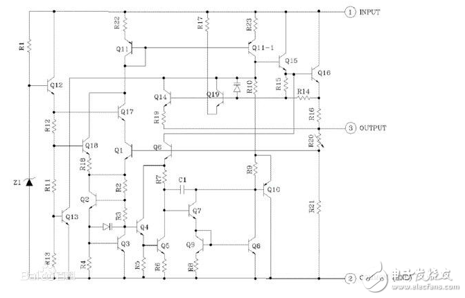 7805三端穩壓電源內部電路圖_7805三端穩壓在電路運用中的注意事項