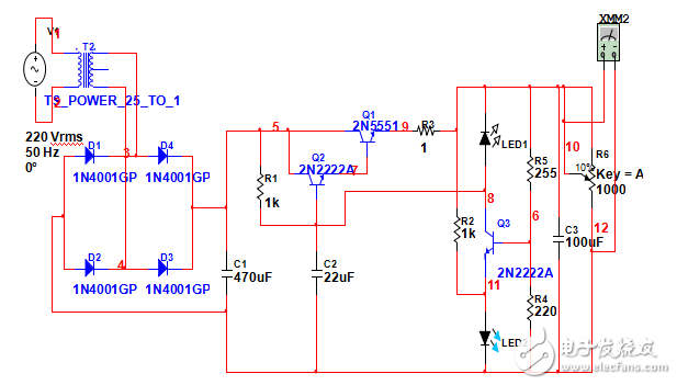 220v轉(zhuǎn)5v電路原理圖