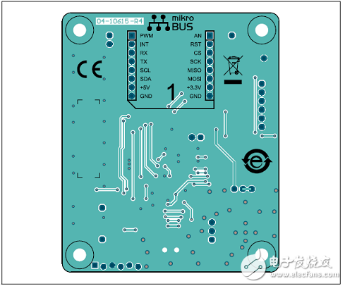 CAN FD控制器MCP2517FD的主要特性 PCB正面布局