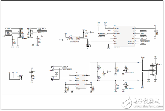 CAN FD控制器MCP2517FD的主要特性 PCB正面布局