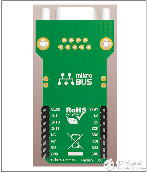 CAN FD控制器MCP2517FD的主要特性 PCB正面布局